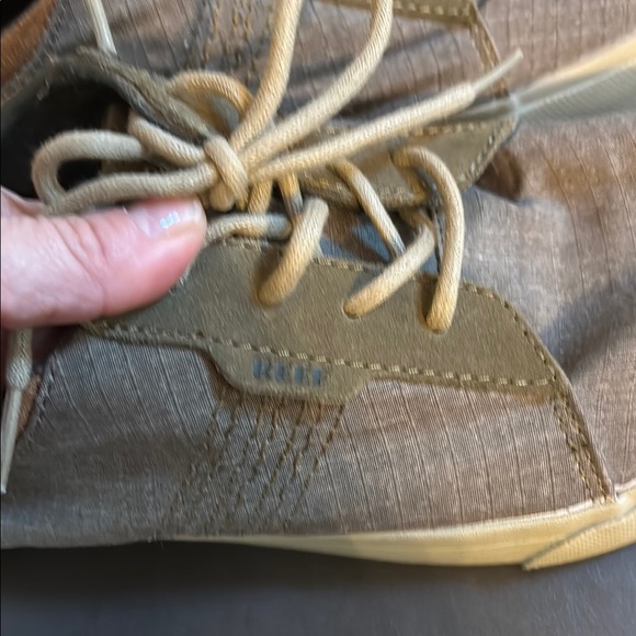 Reef Ridge TX Men's Shoes Grey 9 M Canvas Low Top Skateboard RF003145 Sneakers - Picture 2 of 8